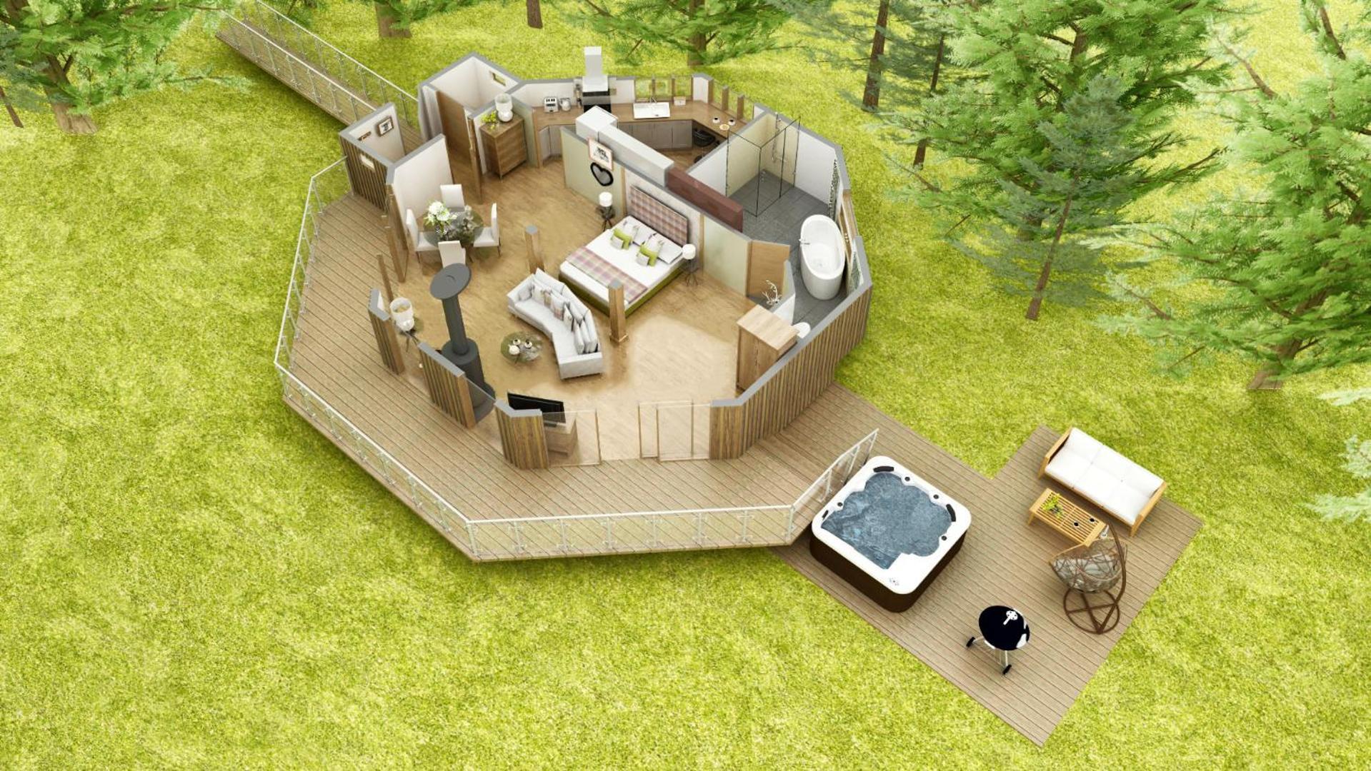 Dalnoid Cottages & Treehouses Nr Glenshee Exterior photo
